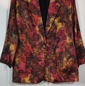VTG LAWRENCE Philadelphia womens Jacket Size 13/14 Junior  Multi-colored pads